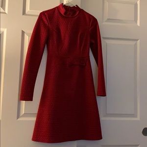 Modcloth Red quilted dress